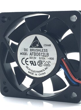 台达 6015 6CM AFB0612LB 12V 0.10A 4线PWM温控 CPU静音散热风扇