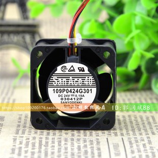 24V 109P0424G301 0.19A 变频器风扇 原装 日本三洋SANYO