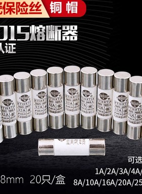 陶瓷保险丝熔断器熔芯R015 RO15 10*38熔断器RT18 RT14芯子1A-32A