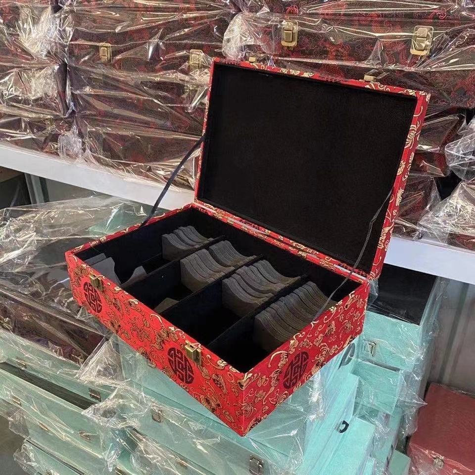 30位手镯盒20位玉镯收纳箱40位可调10位固定木质首饰盒高档珠宝箱