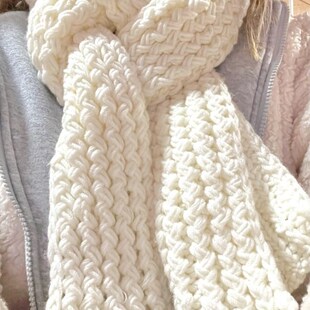 打围巾毛线团织围巾柔软粗线手工diy送女友男士自己手织送男友的