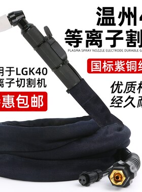 LGK40等离子割枪CUT40切割机配件割嘴温州40加长割炬切割枪割把线