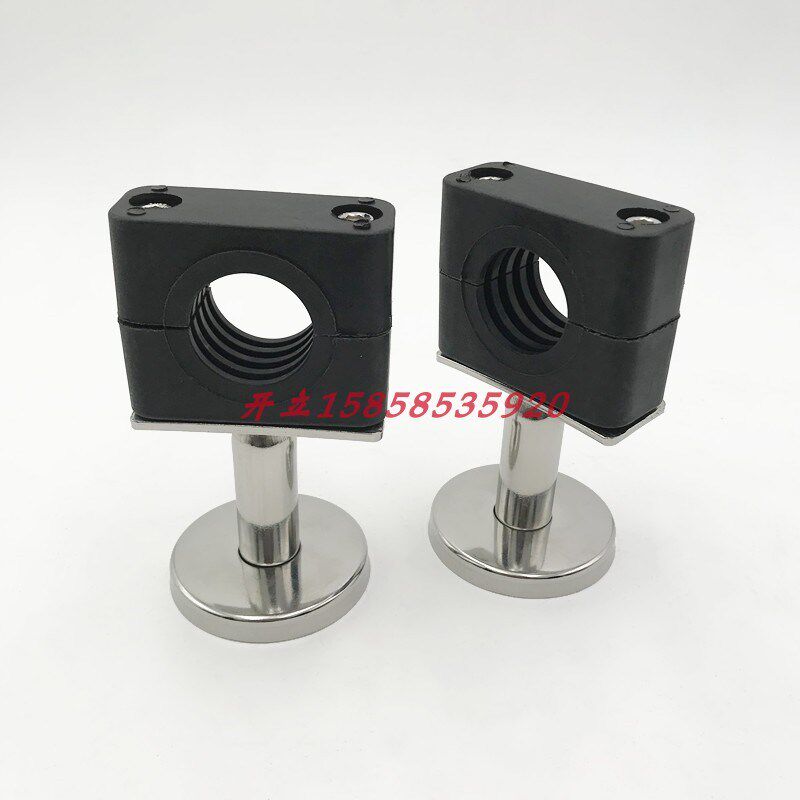 304不锈钢防静电塑料管支架卫生管夹ABS塑料托架管卡带底盘盖管码