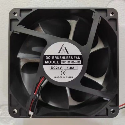 XMC1203824HB2全新XMC923824HB2 24V 2线 静音变频器散热风扇