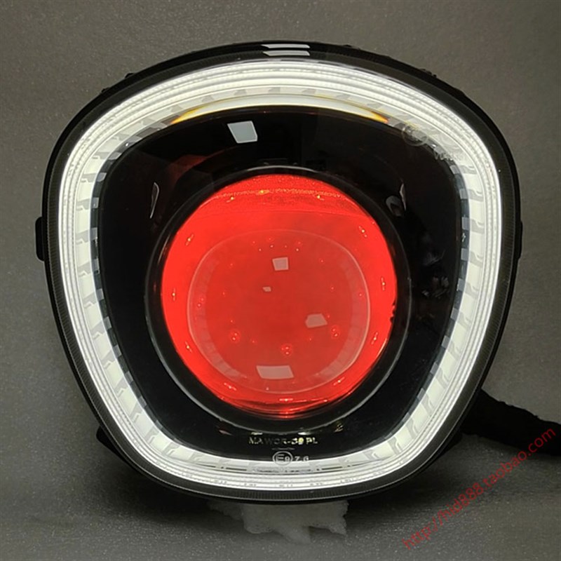 适用南方梦拉丽莎飞戈150改装大灯总成3寸LED双光透镜恶魔眼升级