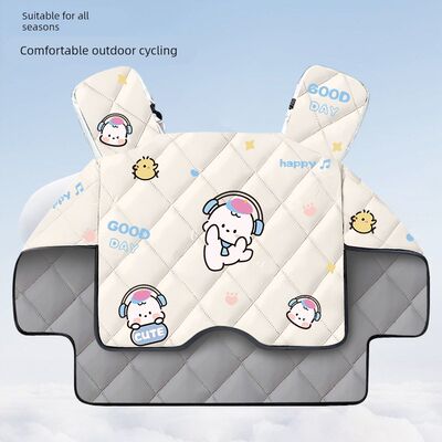 电动车挡风被四季通用双面防水冬季加绒加厚电瓶车春秋挡风防雨罩