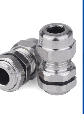 AJS304不锈钢电缆防水接头金属密封固定锁紧头葛兰头公制填料函