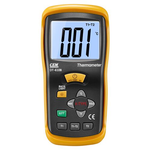 CEM华盛昌DT-610B热电偶测温仪 高精度高温工业电子温度计带探头