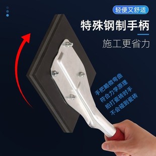 进口材质瓷砖拍打板铺贴地砖工具特大钢制加厚橡胶拍板装修神器新