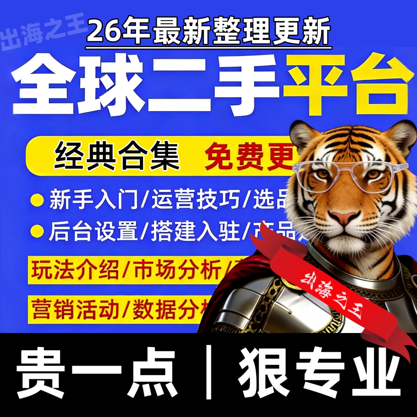 全球二手电商平台实战教程合集跨境电商开店运营新手学习视频课程