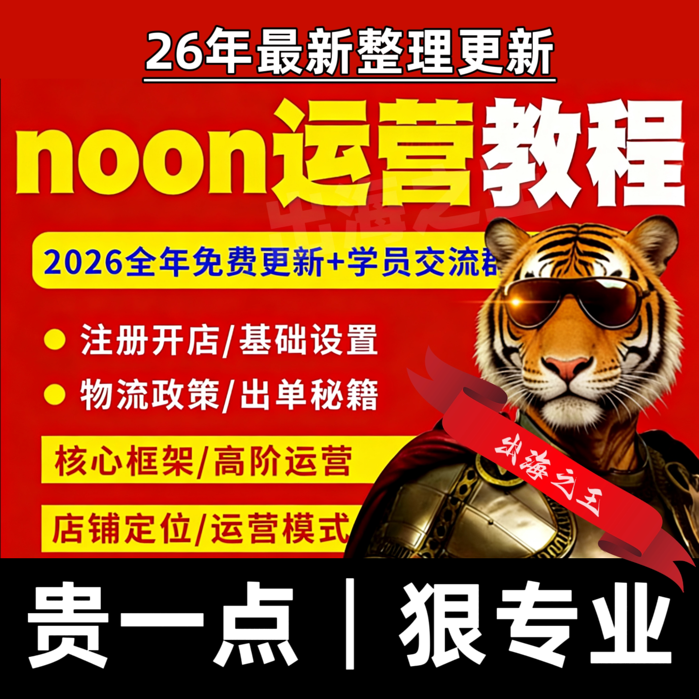 26年noon运营开店教程中东电商平台新手跨境电商课程资料视频课