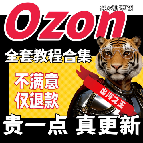 OZON开店运营教程跨境电商新手学习课程店铺入驻外贸选品视频课