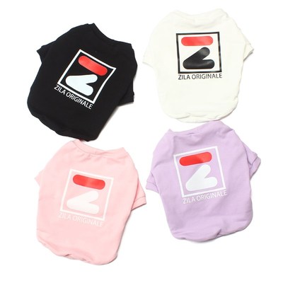 潮牌一斤2个月猫咪比熊灰泰迪狗狗衣服夏天薄款防掉毛小型犬