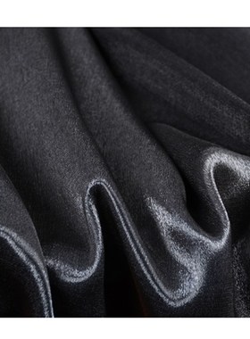 深灰色 光泽感加厚琉璃骨架廓形感丝麻缎面料西装套装定制布料