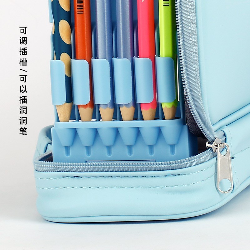 藤井AYMAY新款Pp学生笔袋多功能笔插可拆卸可插粗铅笔大容量文具
