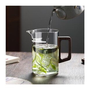月牙壶加a厚玻璃泡茶壶绿茶泡茶器过滤一体公杯耐热分茶器壶公道