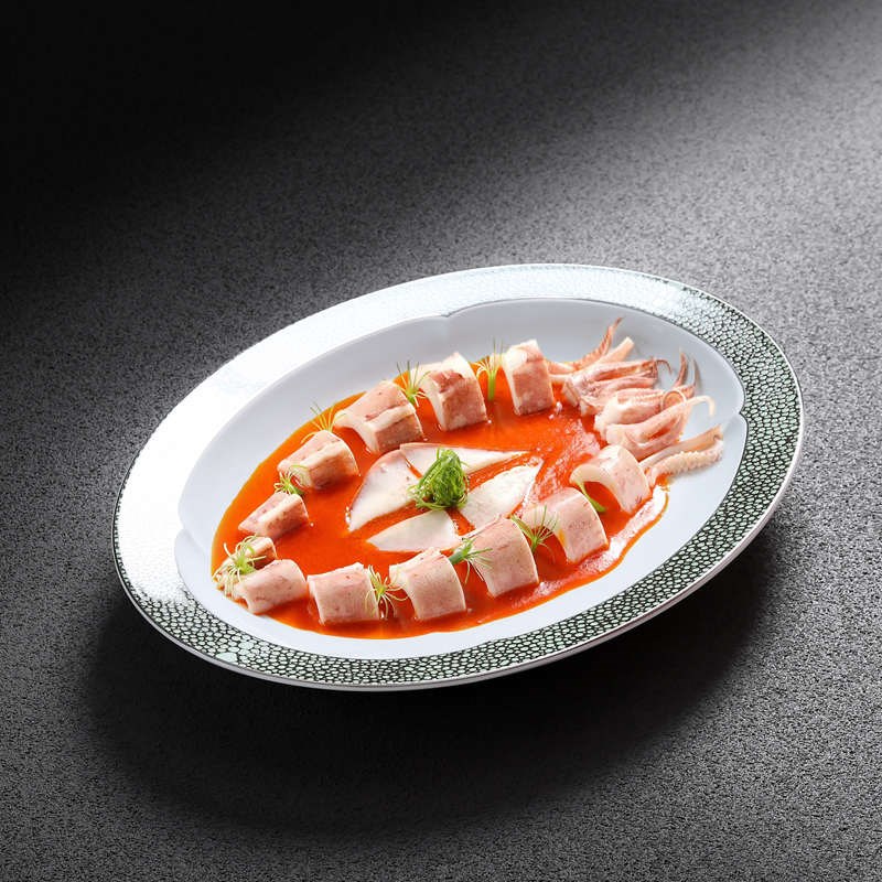 中式陶瓷大尺寸蒸l鱼盘子特色酒店专用大号鱼盘龙虾盘意境餐具包