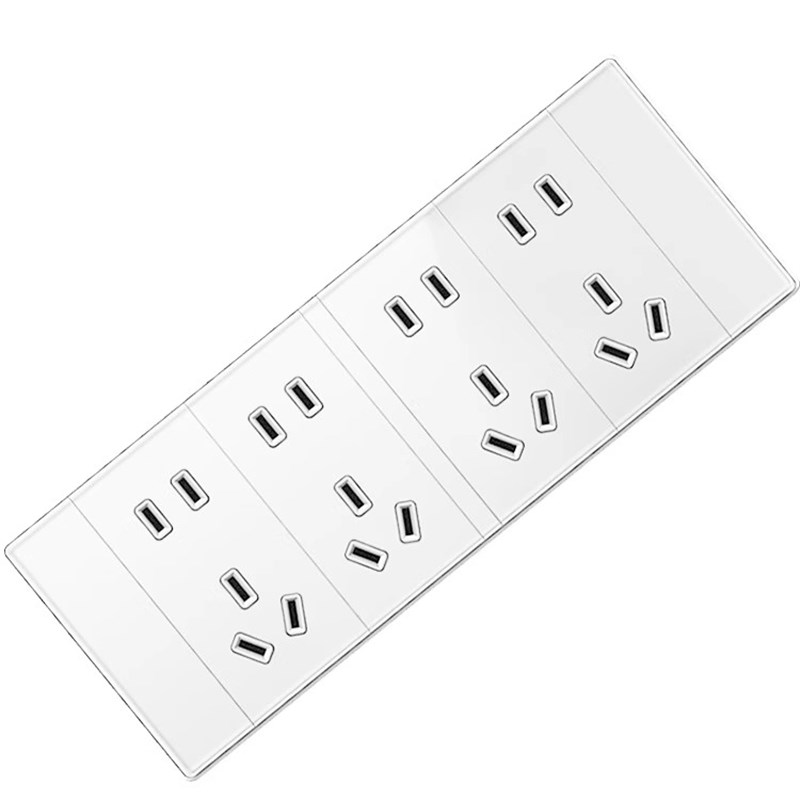 118型开关插座面板墙壁家用厨房9九孔多孔十二孔十五孔Z暗装带开