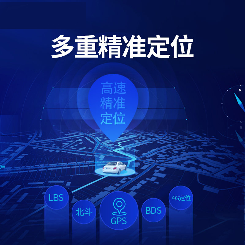 云知行平台4G不用接线OD汽车Y定位防盗器