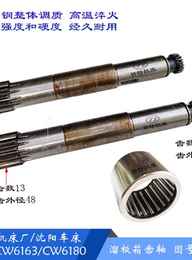 沈阳/大连CW6163/CW6180 长度312/300 齿轮轴6012 齿数13/20 齿轴
