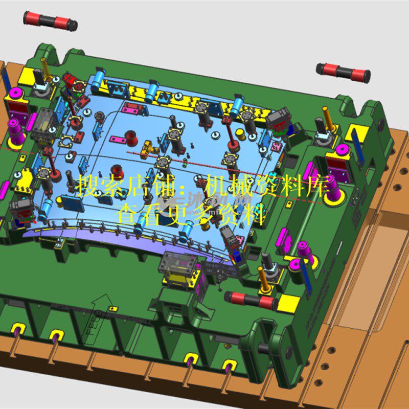 上汽汽车顶盖覆盖件冲压模具设计模型图3D图纸UG零件图【171】
