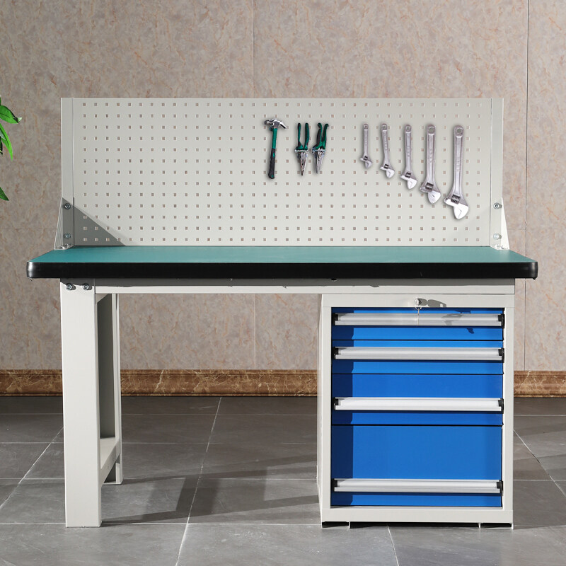 重型防静电工作台钳工操作多功能维修桌不锈钢流水线车间实验桌子