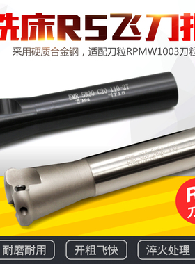 大飞铣床R5刀把 圆刀把1003 白色加硬铣刀杆EMRC20-5R30-110-2T