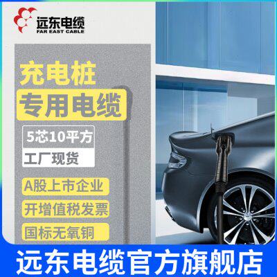 远东电缆YJV5*10平方阻燃新能源汽车充电桩线【30米起售不退换】