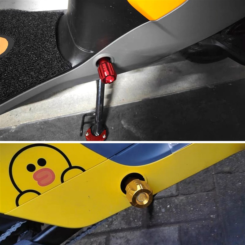 适用九号新款电动车NZMIX F2Z折叠脚踏MZMIX改装中轴脚踏板孔塞