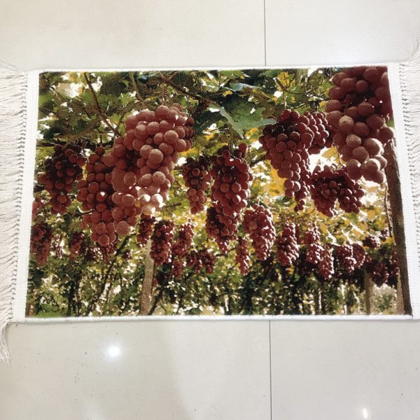 新疆特色田园风景挂毯画吐鲁番葡萄熟了客厅壁毯餐厅装饰品壁挂画