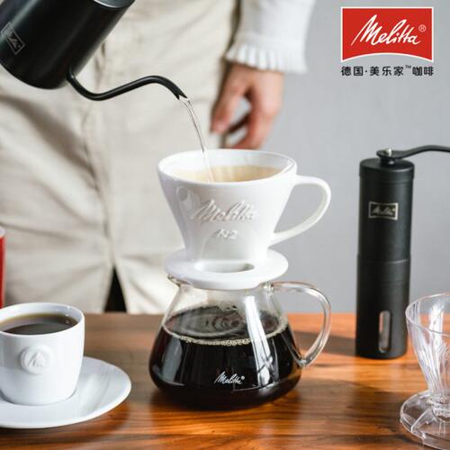 melitta美乐家101手冲咖啡过滤器102冲杯滴漏式陶瓷咖啡过滤杯