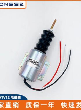 柴油机停机断油熄火电磁阀1197017P613-A1V12油门控制器开关24V