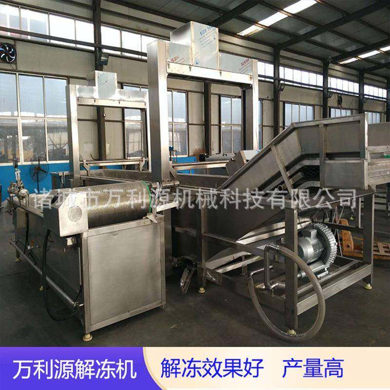 设计海鲜解冻线三文鱼巴沙鱼解冻设备龙利鱼低温水解冻机