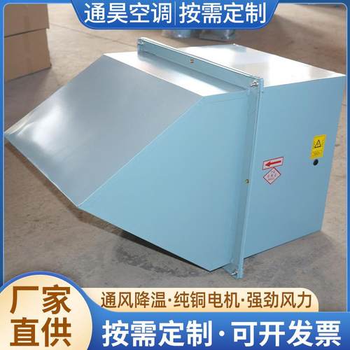 大功率金属防雨罩工业通风排风机工业厂房防爆低噪声WEX边墙风机