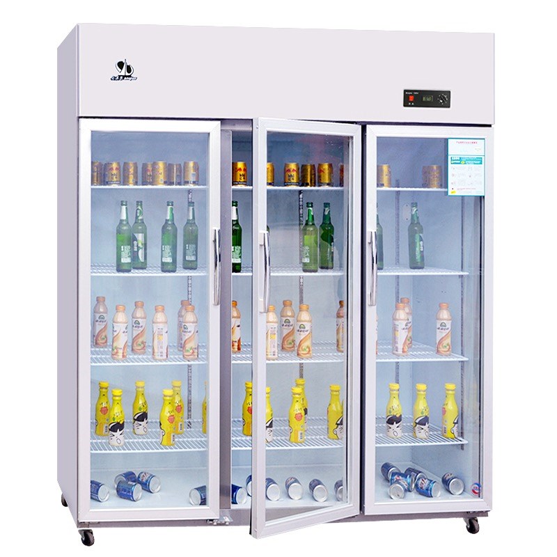 安淇尔三开门冰柜商用串串展示柜水果蔬菜保鲜柜冷藏柜烧烤点菜柜