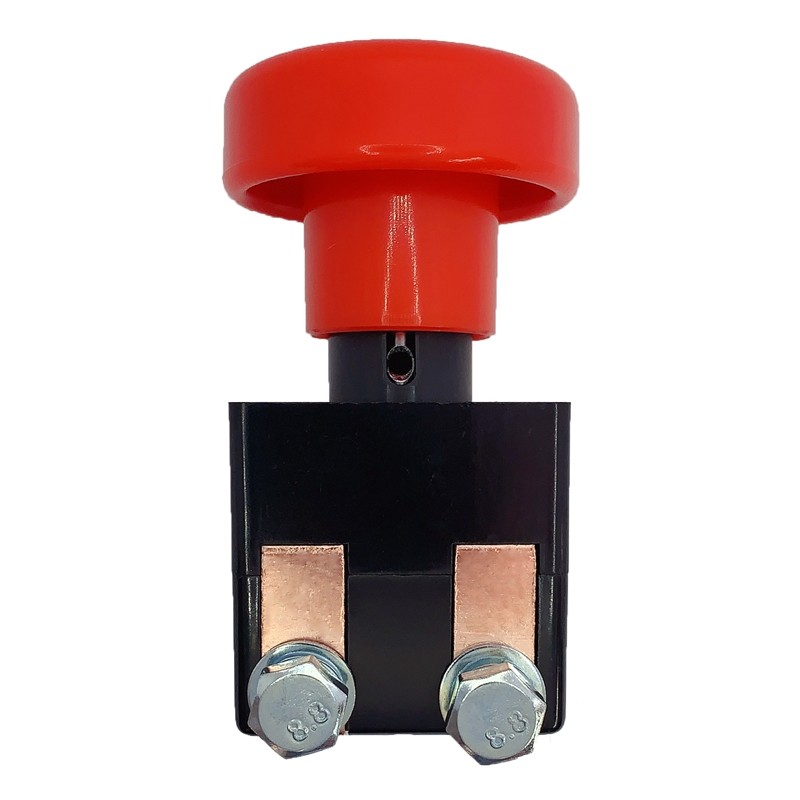 电动汽车叉车蘑菇头断电急停开关EDD125A直流电源开关单边双边接