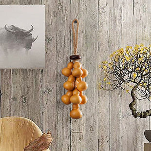 天然葫芦野果串手工编织创意挂件挂饰家居客厅卧室门口装饰品壁挂