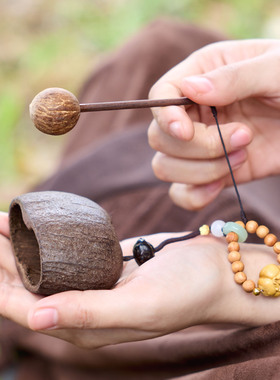 天然果壳摇铃客厅桌面包挂件