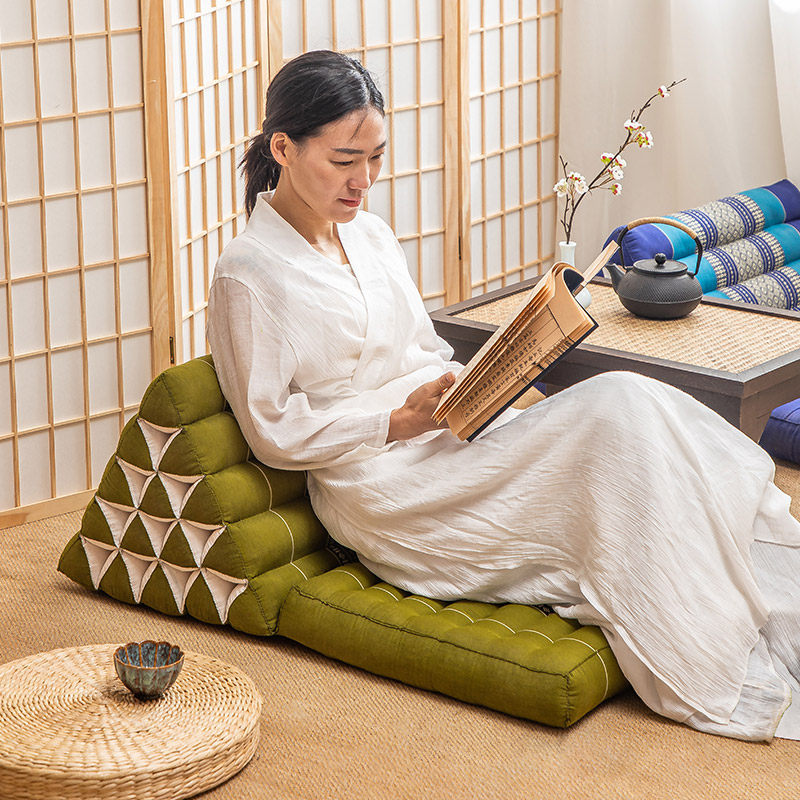 泰国三角靠垫家用客厅沙发靠枕大靠背腰靠榻榻米垫午休躺垫飘窗垫,居家布艺,腰靠垫,淘宝优惠券,粉丝福利购,淘宝优惠卷