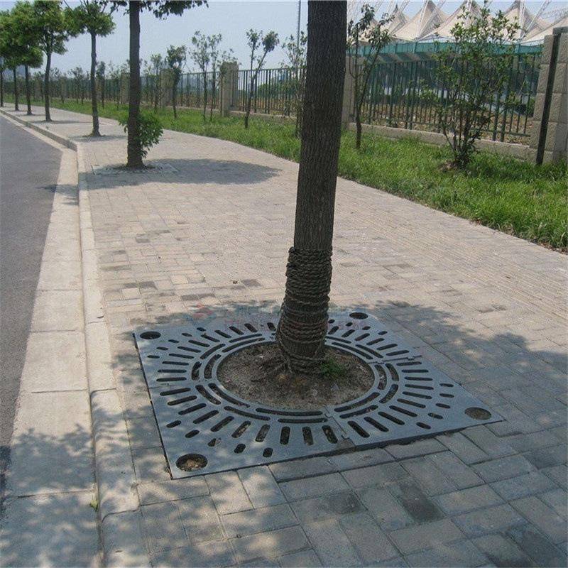 工厂供应铸铁树篦子铁艺树池盖板球墨铸铁护树板大量