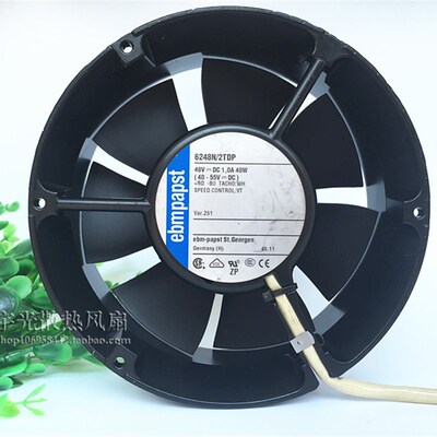 德国ebmpapst 6248N/2TDP 17251 17CM 48V 1A 48W变频器散热风扇