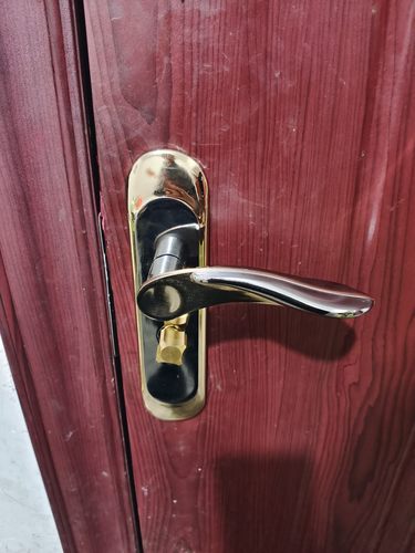 .木门锁卧室室内型房门锁黑色锁具通用门锁静音小50家用门把手换