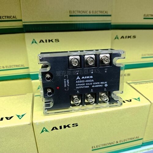 原装AIKS爱克斯三相固态继电器ASS02-480DA电流80A