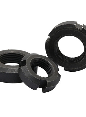 圆螺母锁紧螺母 圆螺母 锁紧螺母 开槽螺母 GB812圆螺帽M10至M52