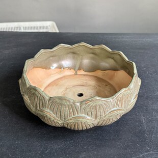 陶瓷多肉花盆盆栽盆景盆菖蒲大号带托盘碗莲睡莲盆桌面大花盆摆件