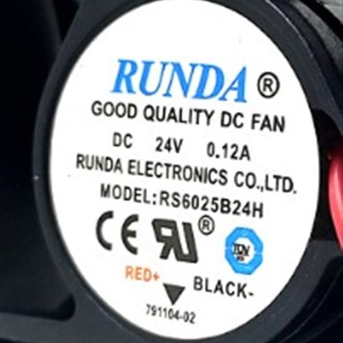 全新RUNDA舞台灯风扇 RS6025B24H 24V 0.12A摇头灯散热配件 6CM