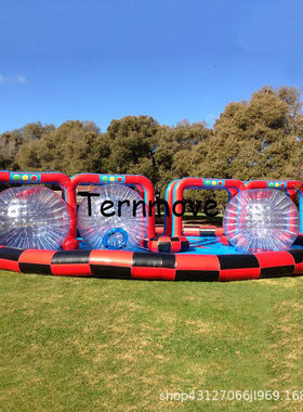 充气草地悠波球雪地雪场玩具水上滚筒inflatable zorb balloon