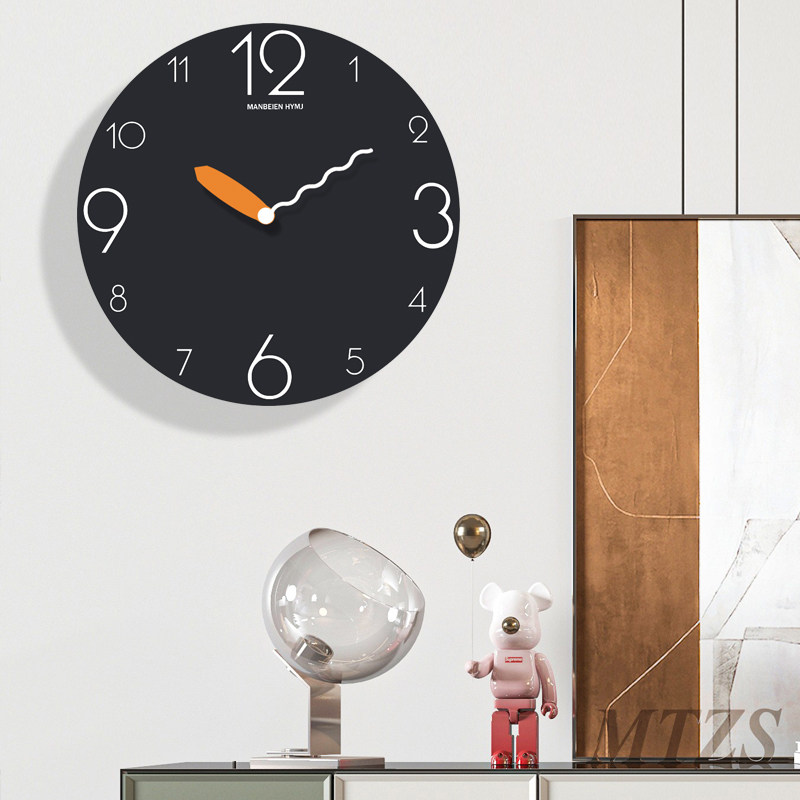 个性挂钟静音客厅家用简约钟表挂墙挂表创意网红新款2023时钟