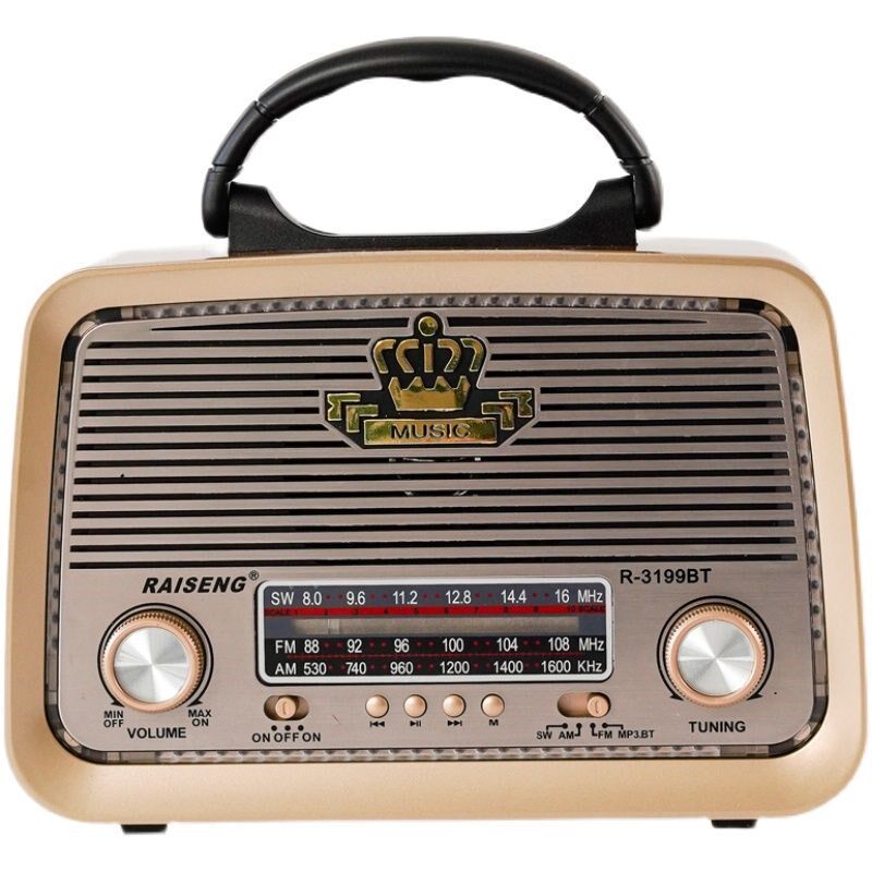 木质欧式复古无线蓝牙音箱4.0手机插卡户外音响迷你评书收音机