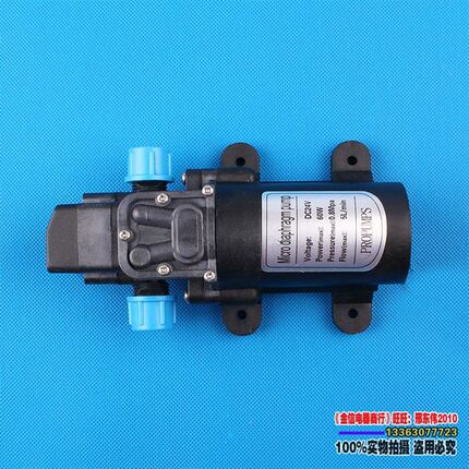 新品W增压泵泵车载60迷你洗车器微型自大功率水泵吸水隔膜泵电动2